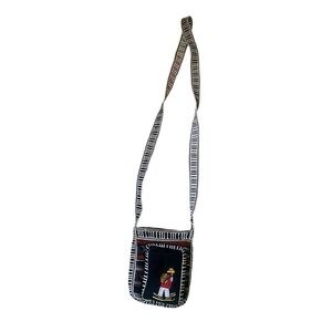Handmade guatamalen crossbody small pouch bag